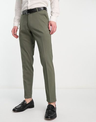 Pantalon de costume coupe slim - Kaki foncé - New Look - Modalova