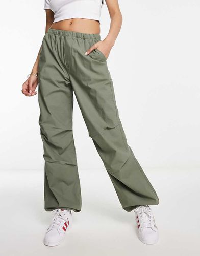 Pantalon style parachute - Kaki clair - New Look - Modalova