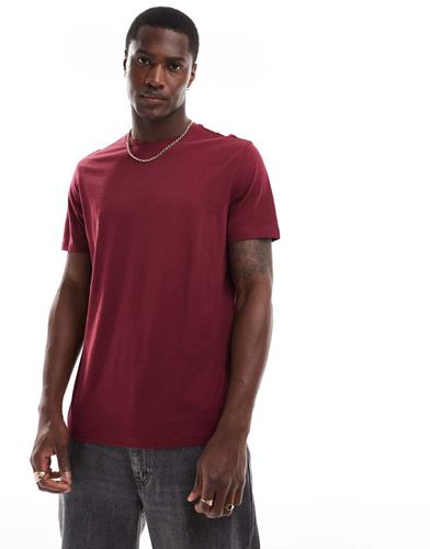 T-shirt ras de cou - Bordeaux foncé - New Look - Modalova