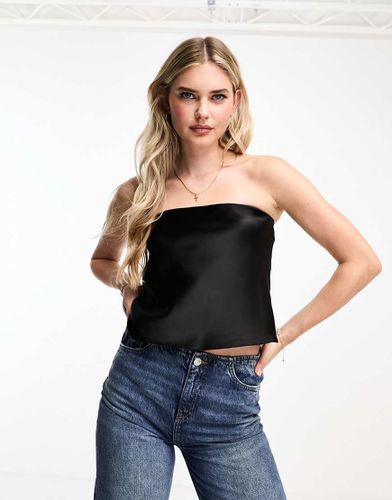 Top bandeau en satin - New Look - Modalova