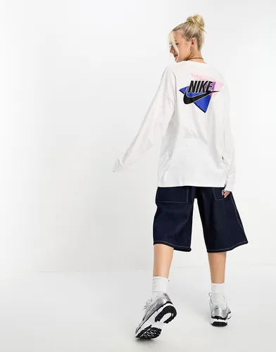 T-shirt à manches longues avec imprimé vintage au dos - Nike - Modalova