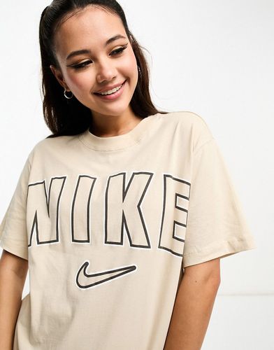 T-shirt boyfriend style universitaire - Beige sable - Nike - Modalova