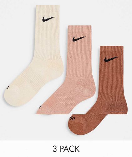 Everyday Plus Cushioned - Lot de 3 paires de chaussettes - Naturel - Nike Training - Modalova