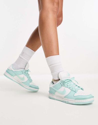 Dunk Twist - Baskets basses - Jade givré et blanc - Nike - Modalova