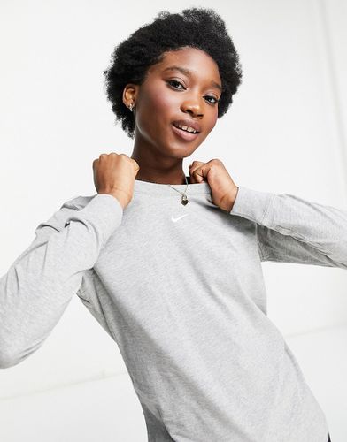 Essential - T-shirt manches longues avec petit logo virgule - Nike - Modalova