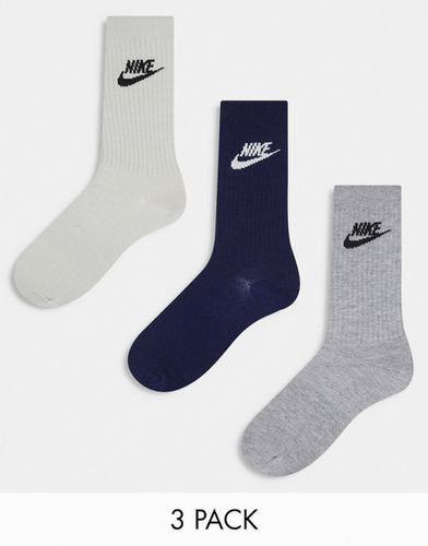 Everyday Essential - Lot de 3 paires de chaussettes - Beige - Nike - Modalova