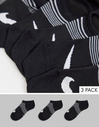 Lot de 3 paires de chaussettes invisibles légères à logo - Nike - Modalova