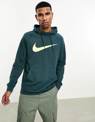 Nike Pro - Sweat à capuche de sport en tissu Dri-FIT à logo virgule - foncé - Nike Training - Modalova