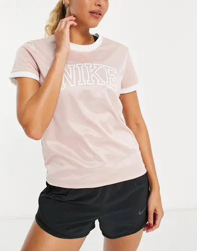 T-shirt en tissu Dri-FIT à logo style universitaire et logo virgule - pâle - Nike Running - Modalova