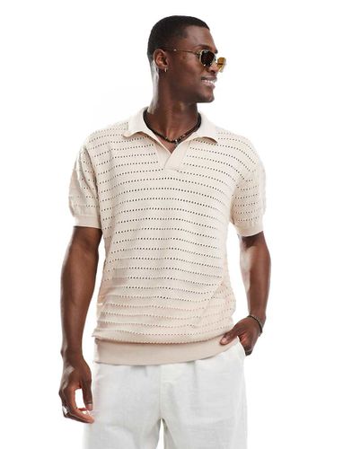 Polo de plage oversize en maille - Avoine - South Beach - Modalova