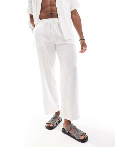 Southbeach - Pantalon de plage effet lin - South Beach - Modalova