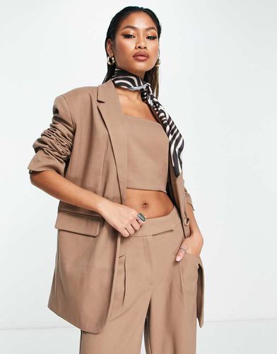 X Naomi Anwer - Blazer oversize d'ensemble - Beige - Something New - Modalova