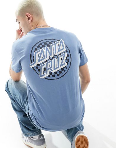 T-shirt avec imprimé graphique damier au dos - Santa Cruz - Modalova