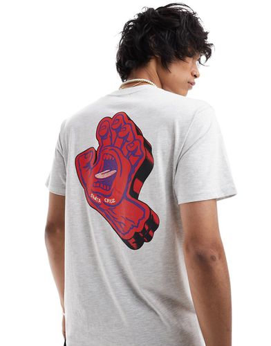 T-shirt avec motif main en mousse qui hurle - chiné - Santa Cruz - Modalova