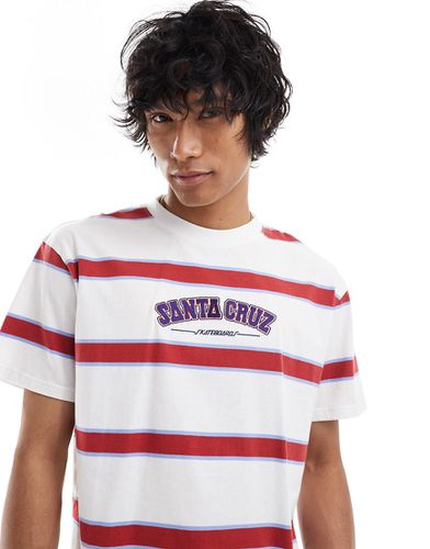T-shirt rayé style universitaire - Santa Cruz - Modalova