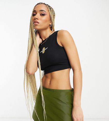 Exclusivité ASOS - Crop top avec logo paix - Noir - Exclusivité ASOS - Santa Cruz - Modalova