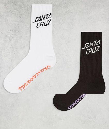 Lot de 2 paires de chaussettes de tennis à logo - Santa Cruz - Modalova