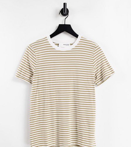 Exclusivité - T-shirt en coton à rayures - Selected - Modalova