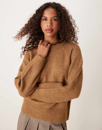 Pull en maille - Fauve - Selected - Modalova