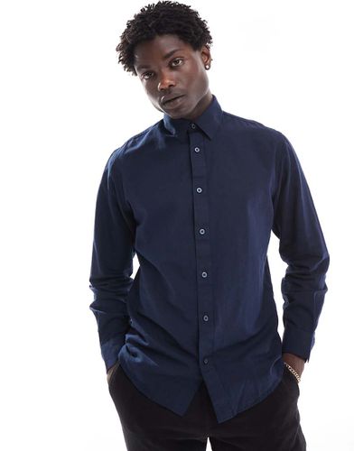 Chemise à manches longues en lin - Selected Homme - Modalova