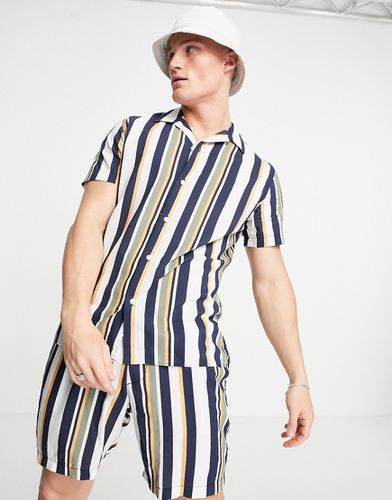Chemise d'ensemble à rayures verticales - Multicolore - Selected Homme - Modalova