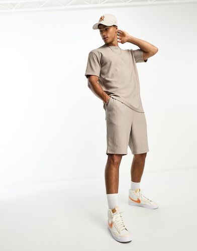 Short d'ensemble plissé - Beige - Selected Homme - Modalova