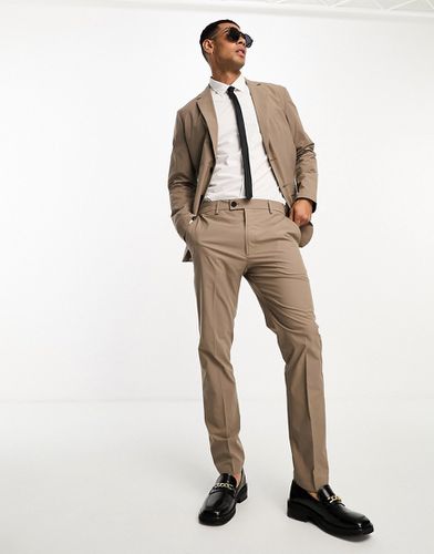 Pantalon de costume coupe slim - Marron clair - Selected Homme - Modalova