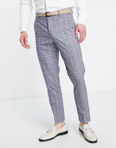 Pantalon de costume coupe slim à carreaux - Selected Homme - Modalova