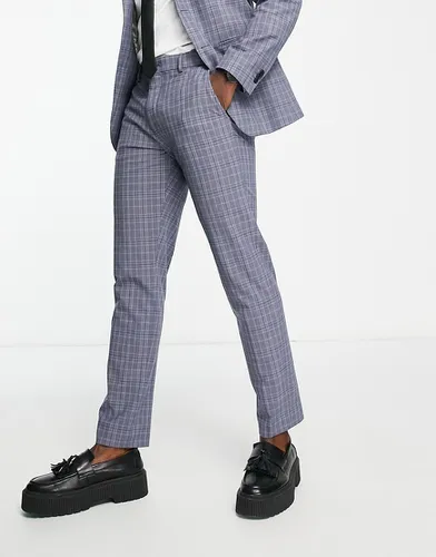 Pantalon de costume slim - bleu à carreaux - Selected Homme - Modalova