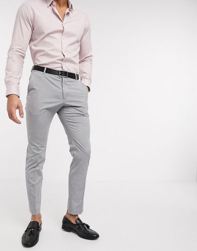 Selected Homme - Pantalon habillé court coupe ajustée avec taille élastique  - Noir