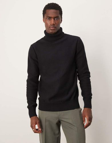 Pull col roulé en maille - Selected Homme - Modalova