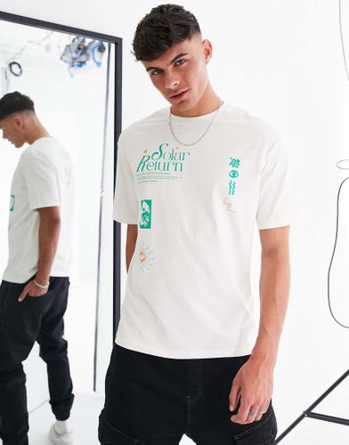 T-shirt oversize à imprimé Solar - Selected Homme - Modalova