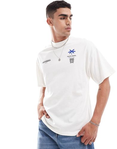 T-shirt oversize avec imprimé South Beach - Selected Homme - Modalova