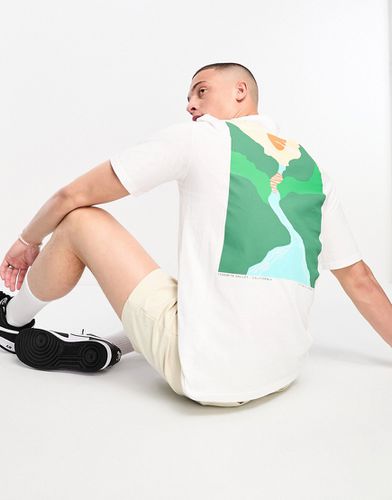 T-shirt oversize avec imprimé vallée au dos - Selected Homme - Modalova