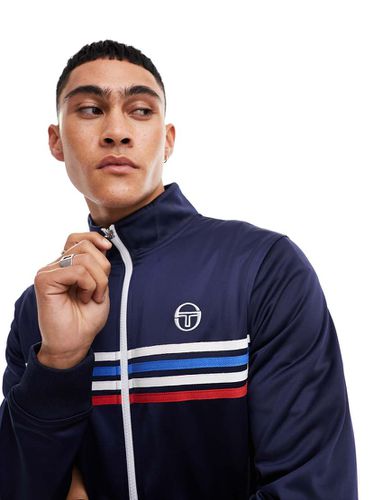 Sweat zippé avec bandes sur la poitrine - Sergio Tacchini - Modalova