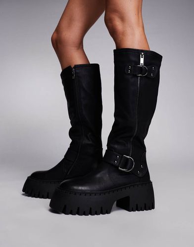 SIMMI London - Harli - Bottes larges style motard chunky - Simmi Wide Fit - Modalova