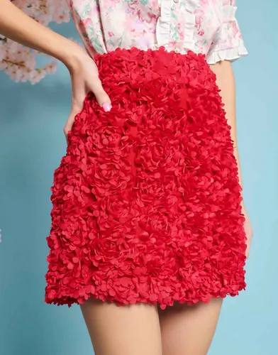 Mini-jupe d'ensemble à fleurs texturées - Sister Jane - Modalova