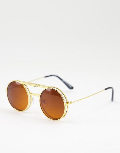 Lennon Flip - Lunettes de soleil rondes avec verres marron - Spitfire - Modalova