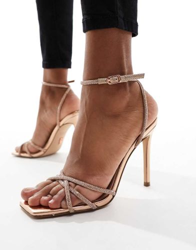 Slayed - Sandales ornementées à talon - Or rose - Steve Madden - Modalova