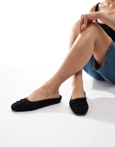 Ballerines en tulle  broderies - Stradivarius - Modalova