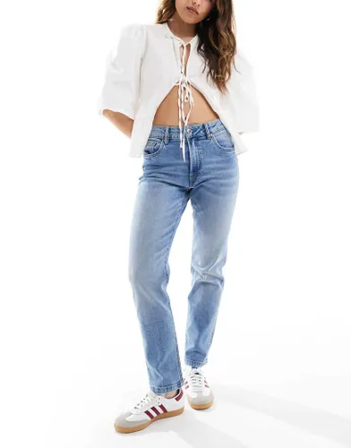 D10 - Jean mom slim - Dlavage moyen - Stradivarius - Modalova