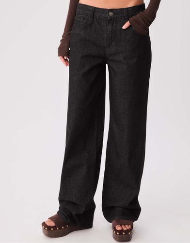 Jean baggy ample - Noir denim délavé - Stradivarius - Modalova