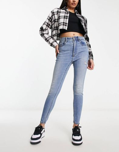 Jean skinny à taille haute - moyen - Stradivarius - Modalova