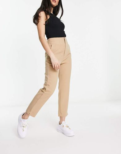 Pantalon cigarette ajusté - Beige foncé - Stradivarius - Modalova