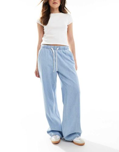 Pantalon en jean - clair - Stradivarius - Modalova