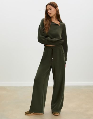 Pantalon palazzo doux - Stradivarius - Modalova