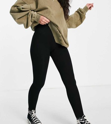 Petite - Legging côtelé sans coutures - Stradivarius - Modalova
