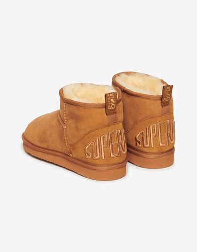 Bottines en daim et sherpa - Fauve - Superdry - Modalova