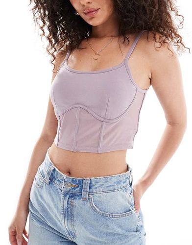 Sport - Top corset en tissu technique - caille - Superdry - Modalova