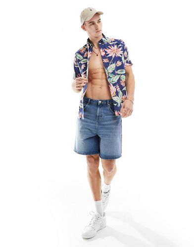 Chemise à manches courtes coupe classique oversize en crépon imprimé fleuri - Polo Ralph Lauren - Modalova